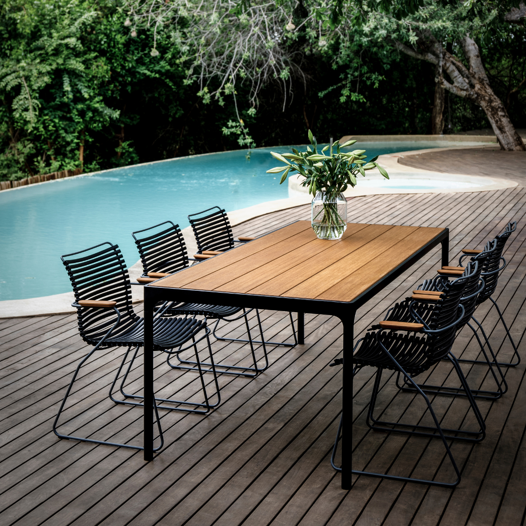 Four Dinning Table Bamboo